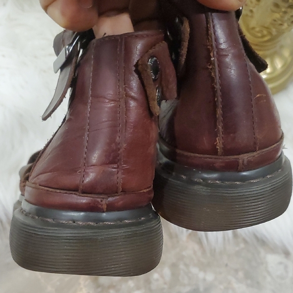 Dr. Martens Clarassa Dark Brown Leather Platform Sandals - Picture 16 of 16